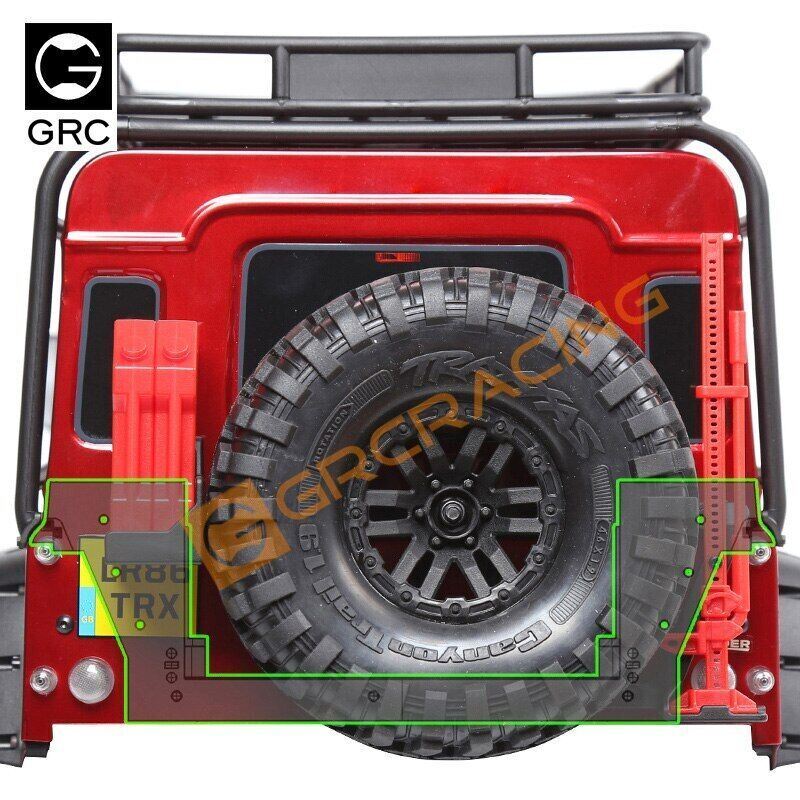 TRX-4 Front and Rear Car Shell Hidden Lock Can Open Cover Semi-car Pickup Com... - Image 7