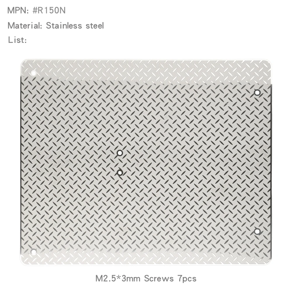 1/10 Base Mount Sheet Metal Chequered Plate for RGT EX86020 LC71 Roof Rack - Image 3