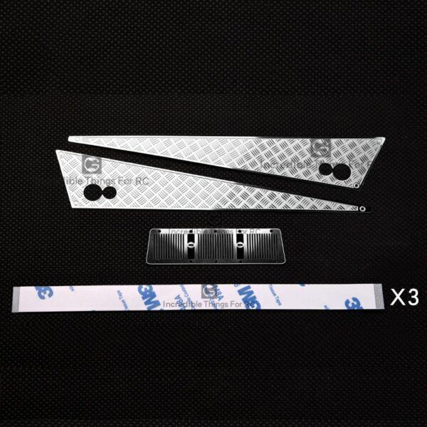 Metal Anti-skid Intake Grille Rearview Mirror for 1/10 Rc Crawler Car Traxx... - Image 11