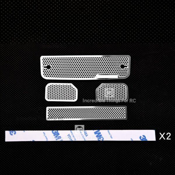 Metal Anti-skid Intake Grille Rearview Mirror for 1/10 Rc Crawler Car Traxx... - Image 14