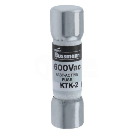 10PCS BUSSMANN KTK-2 (2 AMP) 600Vac Fast-Acting Fuse