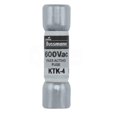 10PCS BUSSMANN KTK-4 (4 AMP) 600Vac Fast-Acting Fuse