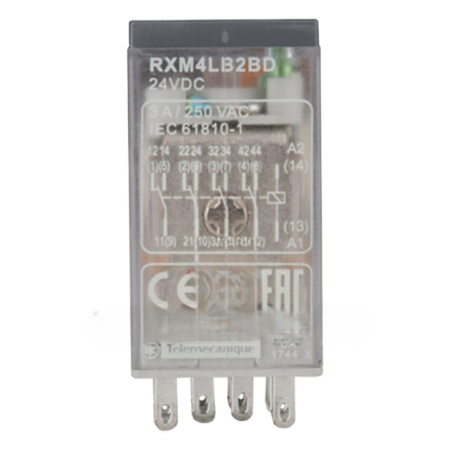 10PCS/New In Box SCHNEIDER RXM4LB2BD Miniature Relay 24V DC 3A / 250 V AC