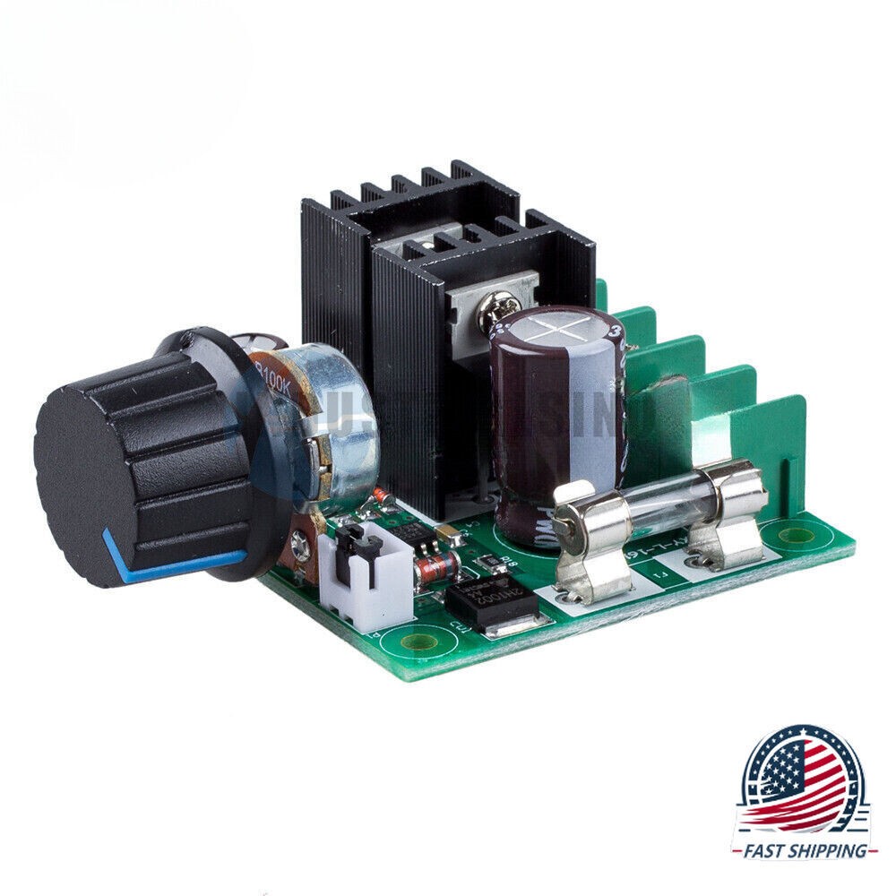 12V-40V 10A PWM DC Motor Speed Controller, Voltage Regulator Dimmer Switch