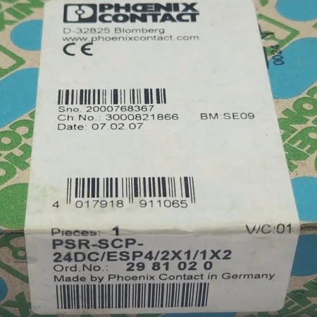 1PC NEW PHOENIX CONTACT PSR-SCP-24DC/ESP4/2X1/1X2 SAFETY RELAYS 2981020