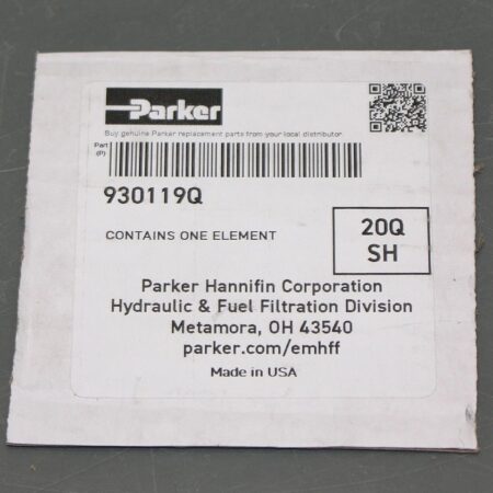 FOR 930119Q PARKER FILTER Hydraulic Filtration Element