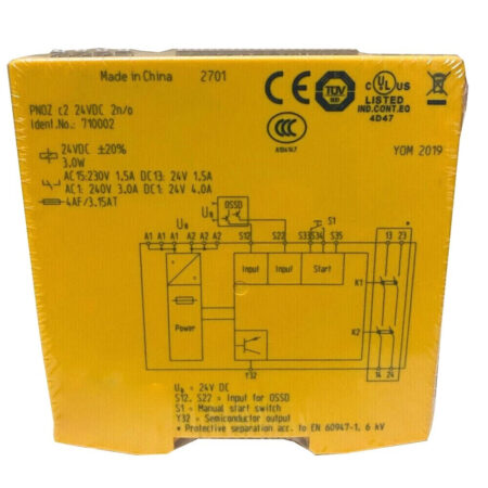 FOR PILZ PNOZ C2 710002 2n/o Safety Relay 24VDC