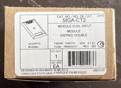 Fire Alarm SIGA-CT2 Module Dual Input