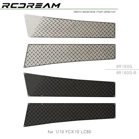 Hood Bonnet Protective Sheets Antiskid Chequered Plates for FMS FCX10