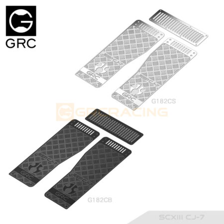 Hood Grille Stainless Steel Decorative Sheets for SCX10 III CJ-7 Upgrade Parts