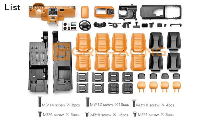 Interior Simulation for TRAXXAS TRX-4 TRX-6 G500 G63 6x6 BENZ RC Car Central Kit - Image 8