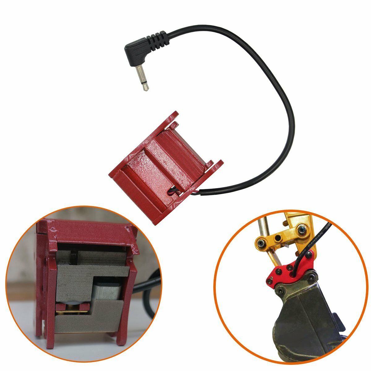 Metal-Excavator-Automatic-Bucket-Changer-for-Huina-580-RC-Car-Excavator-Parts-US-325902417736-2