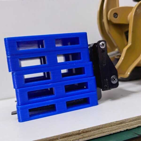 Metal Forklift Bucket Modified Pallet Fork For Huina 583 Loader Model Accessory - Image 11