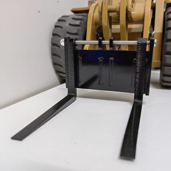 Metal Forklift Bucket Modified Pallet Fork For Huina 583 Loader Model Accessory - Image 7