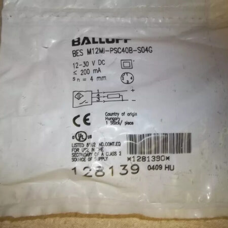 New Balluff Bes M12M1-PSC40B-S04G Inductive Sensor