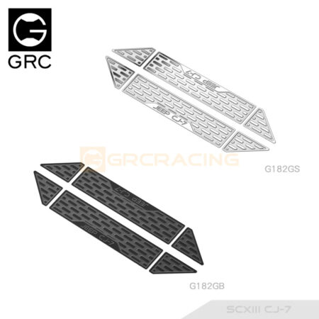 Stainless Steel Decorative Sheets for SCX10 III CJ-7 Side Bumper Rock Sliders