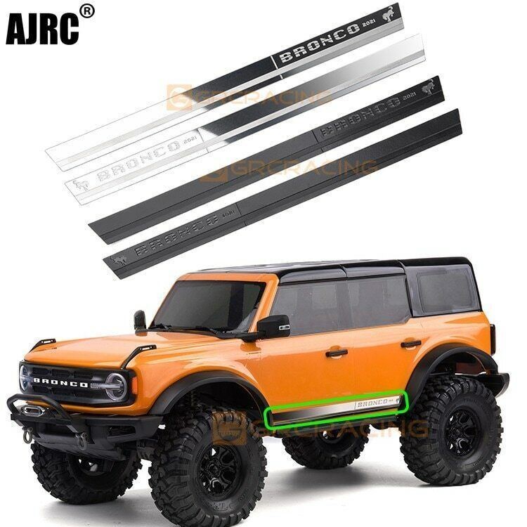 Traxxas Trx4 92076-4 Bronco Metal Stainless Steel Side Skirt Decorative