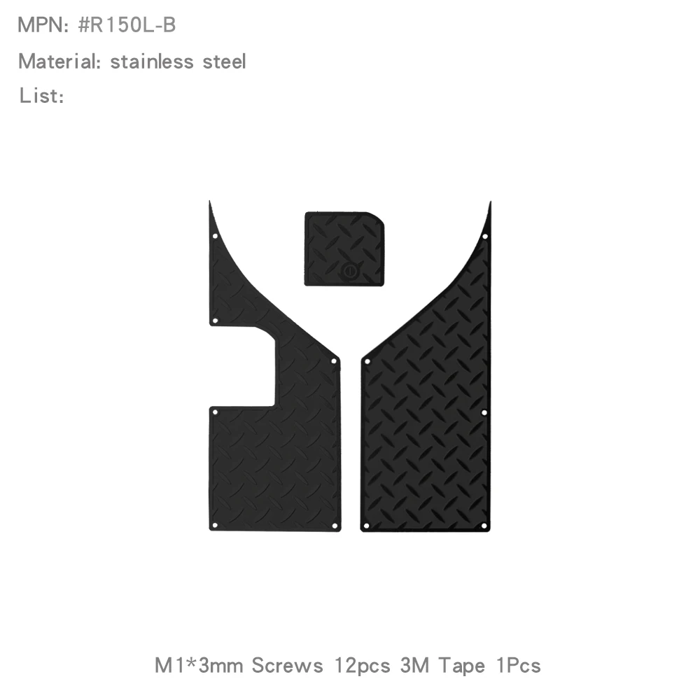 Stainless Steel Chequered Plates for RGT EX86190 LC76 Body Tail Side - Image 4