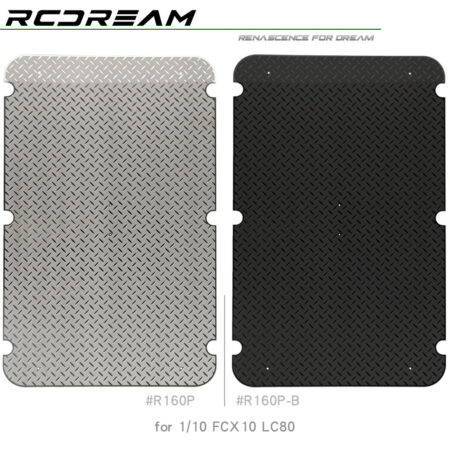 1/10 Base Mount Non-slip Chequered Plate Luggage Tray for FMS FCX10 LC80 Roof...