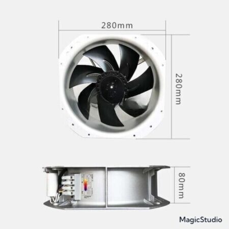 1PCS New FJ28081MAB Axial Flow Fan 115V 280*280*80mm