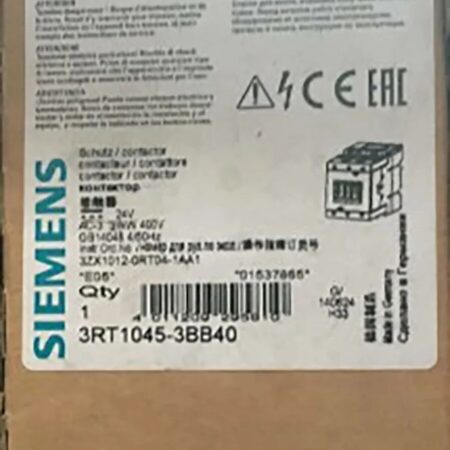 1PCS Siemens Contactor 3RT1045-3BB40 New