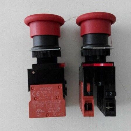 A22E-M-11 OMRON Emergency Stop Button Switch A22E-M-11 Original Free Shipping