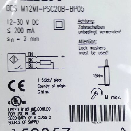 FOR BES M12MI-PSC20B-BP05 BALLUFF Sensor