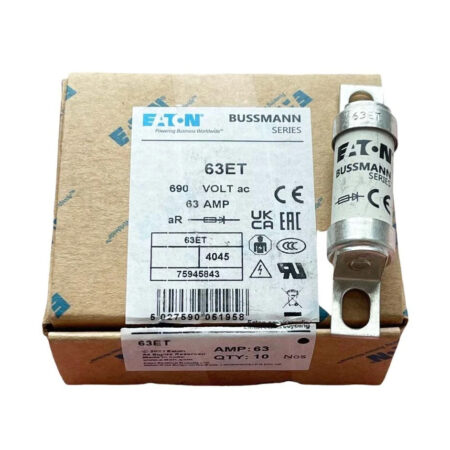 FOR BUSSMANN 63ET AC Fuse 63A Type T BS88 British Style 690V