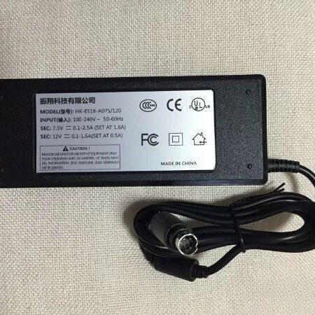 FOR HK-E518-A075/120 New Power Adapter Universal 4-Pin Plug