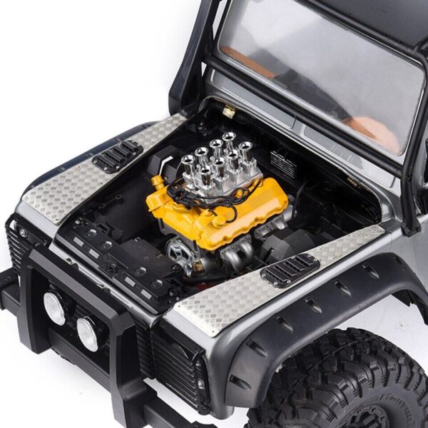 FST V8 Simulate Engine Hood Motor Cooling Fans Radiator for 1/10 RC TRX4 TRX6... - Image 4
