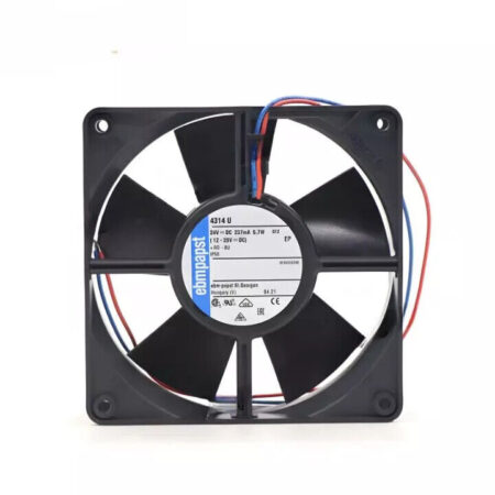New Ebmpapst 4314U DC 24V 5.7W 120*120*32MM 2wire 2800RPM IP68 Axial Cooling Fan