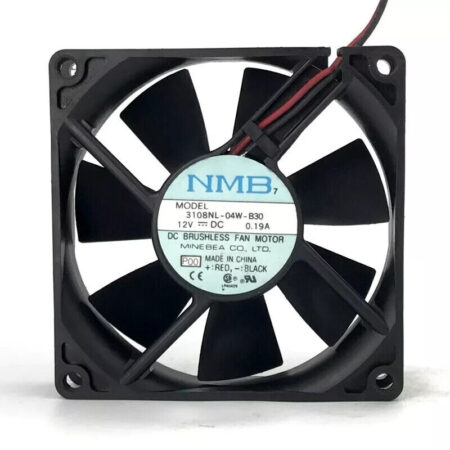 New For 3108NL-04W-B30 NMB DC 12V 0.19A 80*80*20mm 2-wire Chassis Cooling Fan