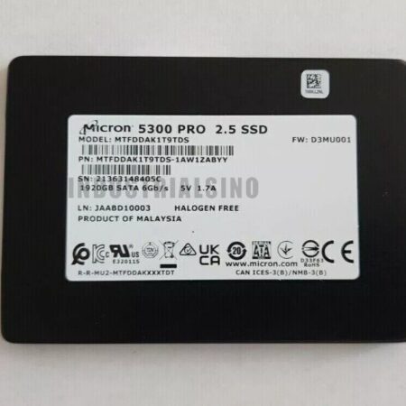 New For MTFDDAK1T9TDS Micron 5300 PRO 1.92TB 6Gbps SATA 2.5" SSD