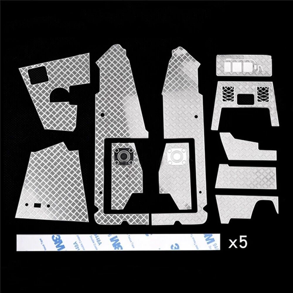 RC Car Parts Specter Car Metal Dashboard Floor Guard Plate AXIAL WRAITH 9001 2PC - Image 4