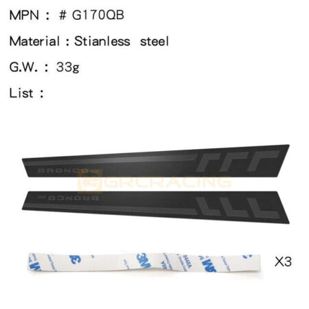 RC Car T4 Side Trim Remote Control Car Q Stainless Steel Sheet Car Shell