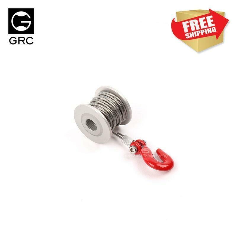 RC-Parts-Crawler-25T-Servo-Winch-Drum-Wheel-Roller-Rope-Hook-326316274297