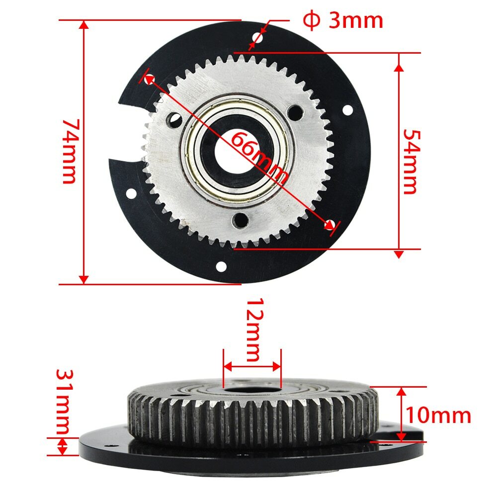 Upgrade Rotary Gear Plate With Pinion For HUINA 1592/1550 15CH 1/14 Excavator - Image 6