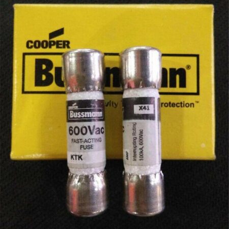 10PCS BUSSMANN KTK-1/4 (0.25 AMP) 600Vac Fast-Acting Fuse