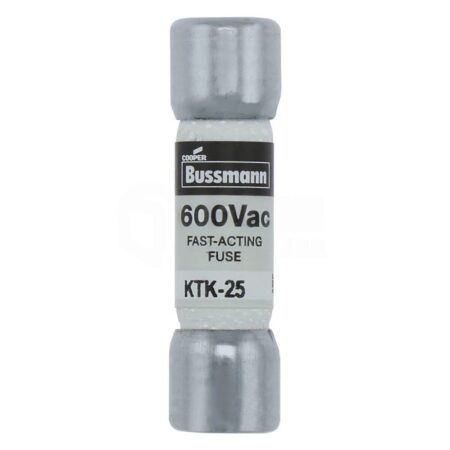 10PCS BUSSMANN KTK-25 (25 AMP) 600Vac Fast-Acting Fuse
