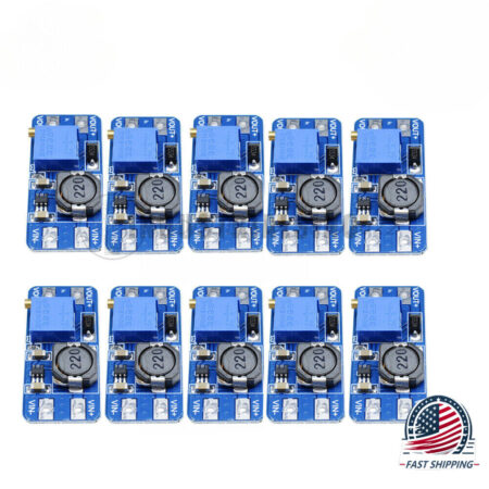 10PCS MT3608 DC-DC Step-Up Voltage Booster Module 2-24V Input to 5-28V 2A Output