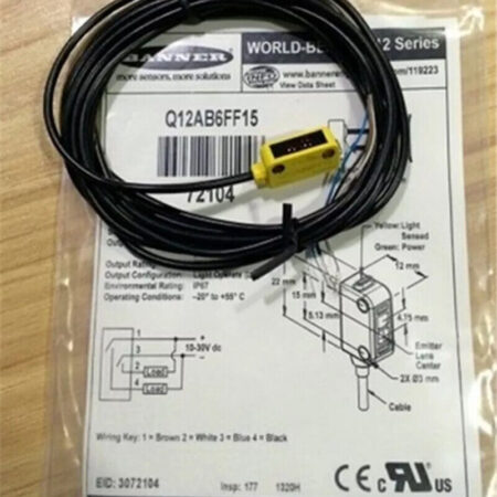 1pc New For BANNER Photoelectric Sensor Q12AB6FF15
