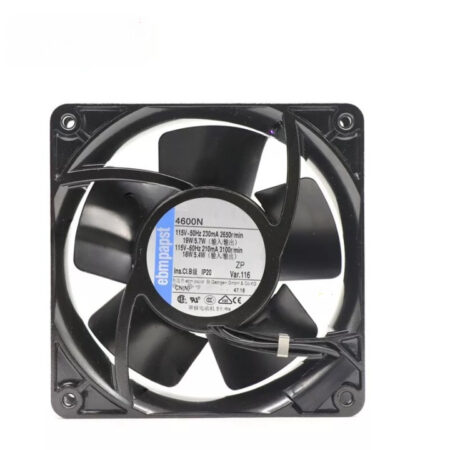 4600N EBMPAPST Axial Fan AC 115V 19/18W 120*120*38mm 230/210mA Cabinet Cooling