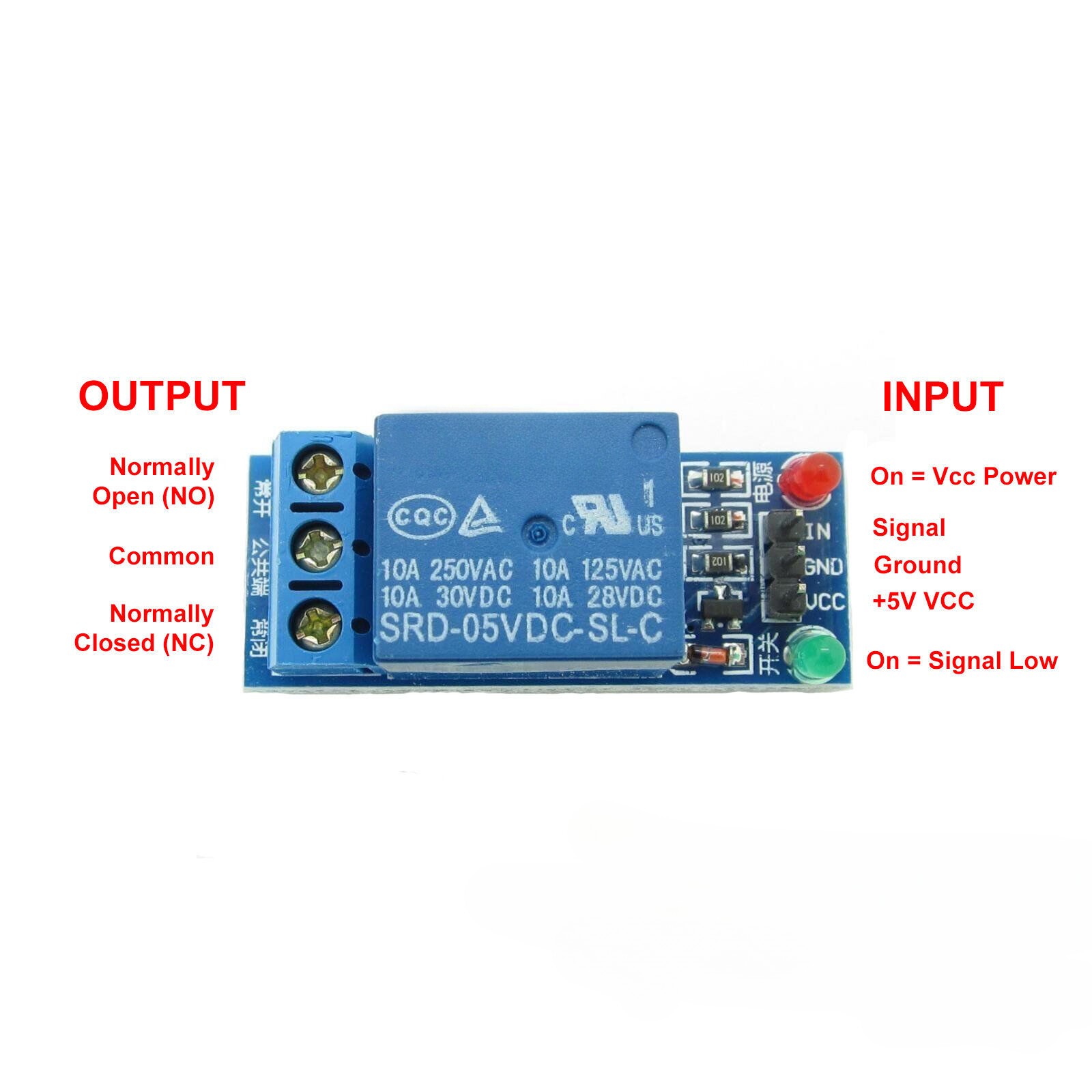 5V 1 Channel 250V/10A Relay Module Board Shield For PIC AVR DSP ARM MCU Arduino - Image 6