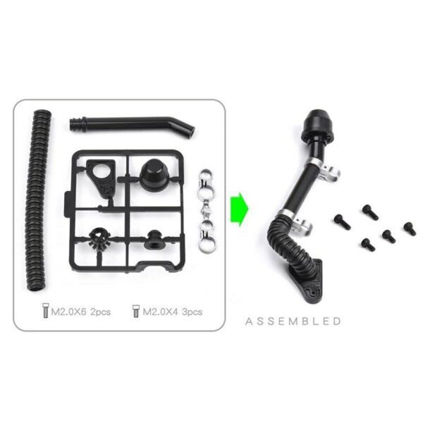 Classic Snorkel Air Intake Pipe For 1/10 RC Car Crawler Traxxas TRX-4 Defender - Image 4