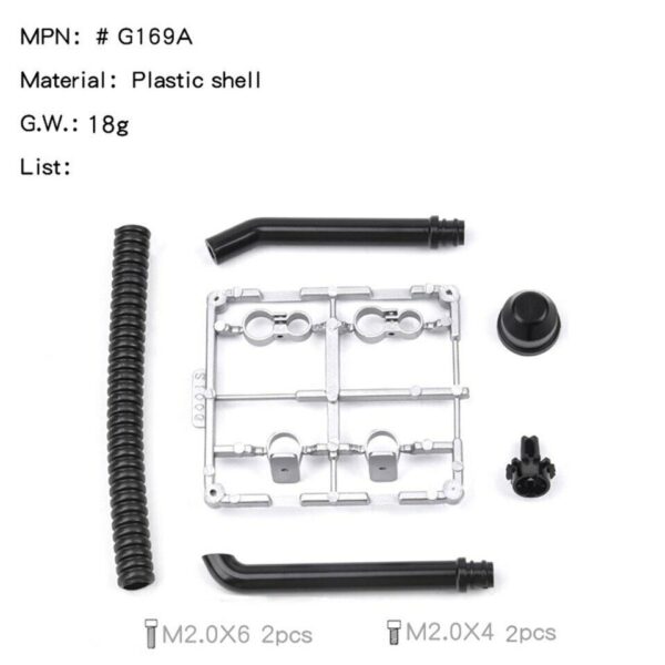 Classic Snorkel Air Intake Pipe For 1/10 RC Car Crawler Traxxas TRX-4 Defender - Image 5