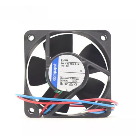 Ebmpapst 614NH Axial Fan 24VDC 2.1W 88mA 60*60*25mm 2-Wire Equipment Cooling Fan