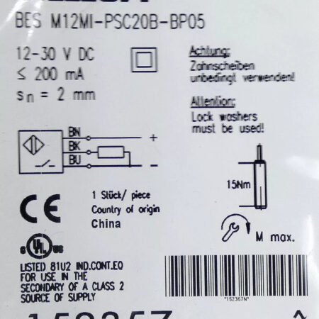 FOR BES M12MI-PSC20B-BP05 BALLUFF Sensor