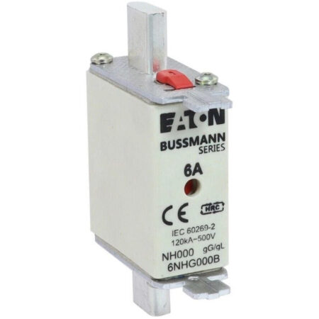 FOR BUSSMANN 6NHG000B NH Fuse 6A Low Voltage 000 GG MGLgL/gG 500V