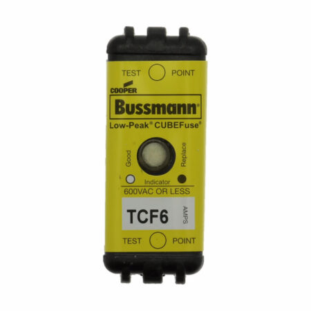 FOR BUSSMANN TCF6 Dual Element Time Delay Cube Fuse 6A 600 VAC