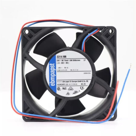 New Ebmpapst 3314NN 24VDC 1.8W 75mA 2650RPM 90*90*32MM 2-Wires Axial Cooling Fan